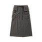 AMULET SIDE 3D POCKET SKIRT GREY