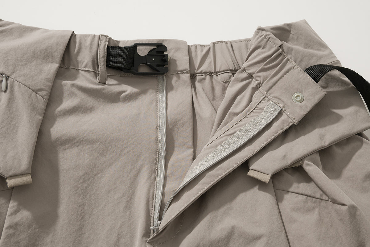 AMULET SIDE 3D POCKET SKIRT BEIGE