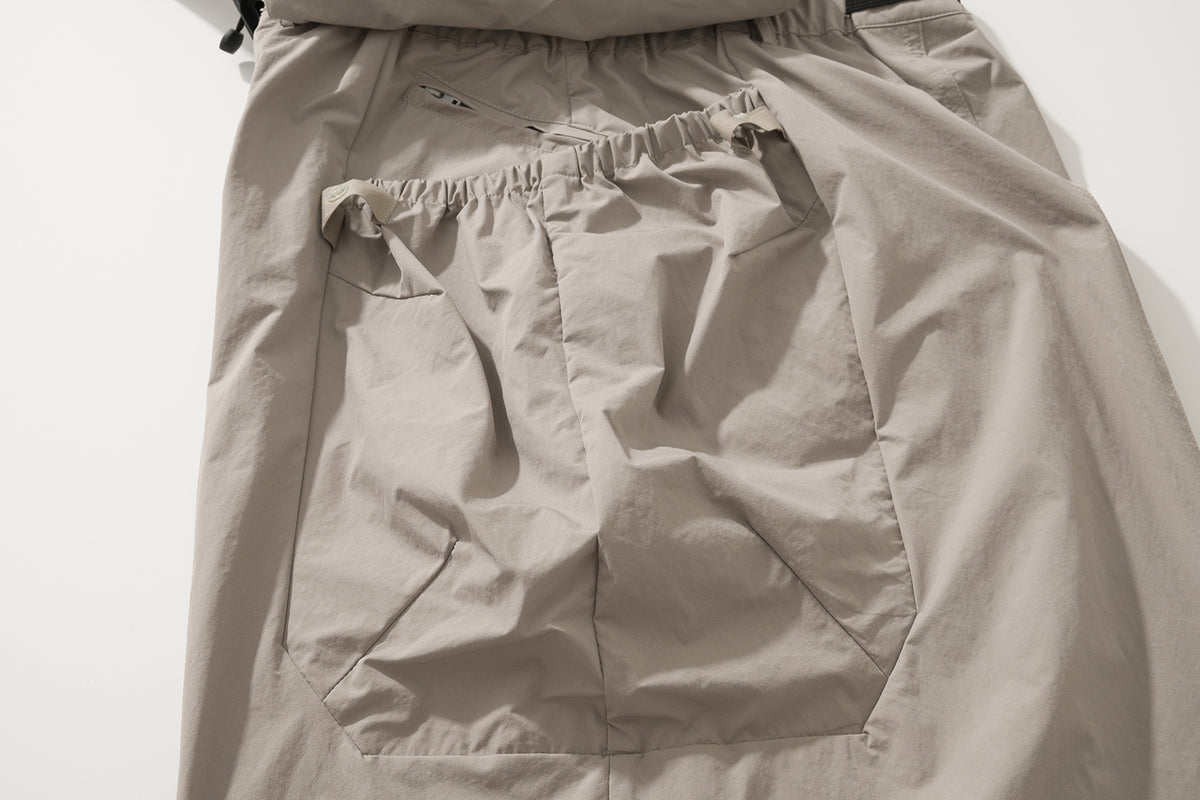AMULET SIDE 3D POCKET SKIRT BEIGE