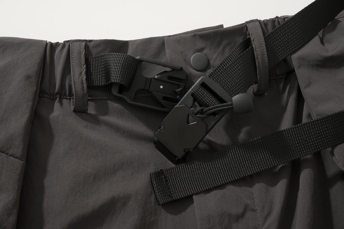 AMULET SIDE 3D POCKET SKIRT GREY
