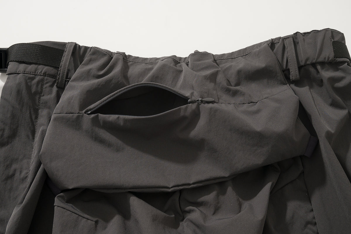 AMULET SIDE 3D POCKET SKIRT GREY