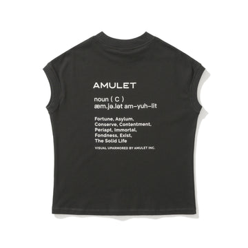 AMULET W INGREDIENTS TEE CHARCOAL