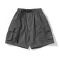 AMULET PATCHWORK POCKETS SHORTS BLACK