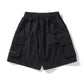 AMULET PATCHWORK POCKETS SHORTS BLACK