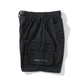AMULET PATCHWORK POCKETS SHORTS BLACK