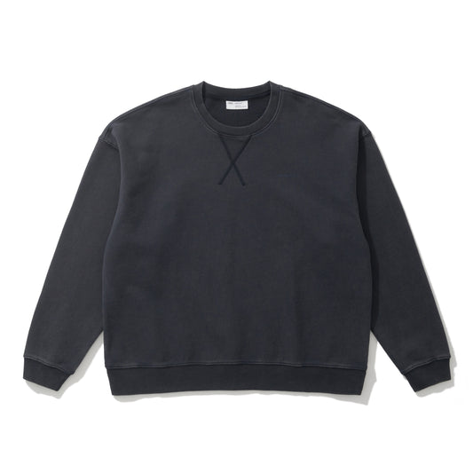 AMULET HEAVY WASHED CREWNECK NAVY