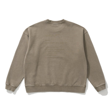 AMULET HEAVY WASHED CREWNECK BEIGE