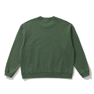 AMULET HEAVY WASHED CREWNECK OLIVE