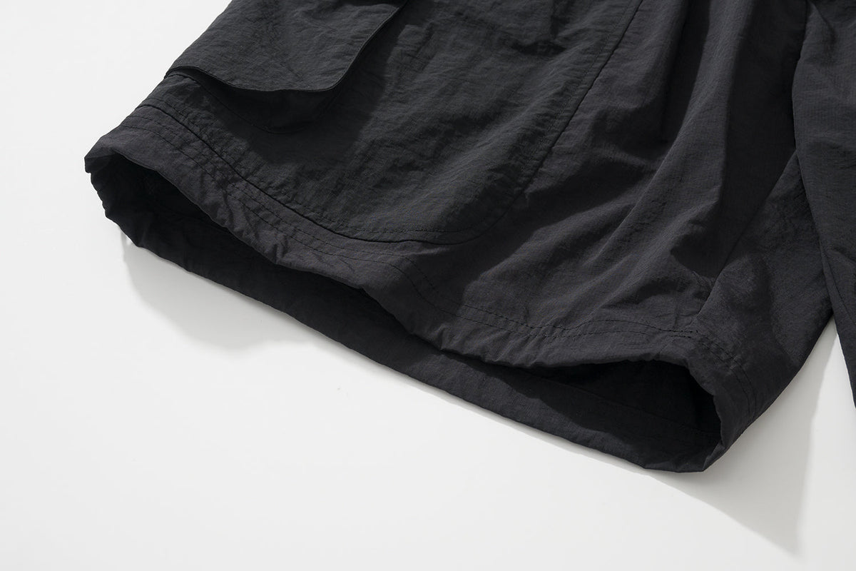 AMULET PATCHWORK POCKETS SHORTS GREY