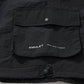 AMULET PATCHWORK POCKETS SHORTS BLACK