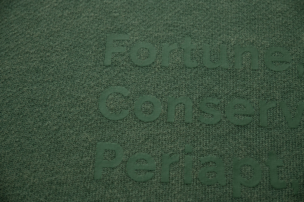 AMULET HEAVY WASHED CREWNECK OLIVE