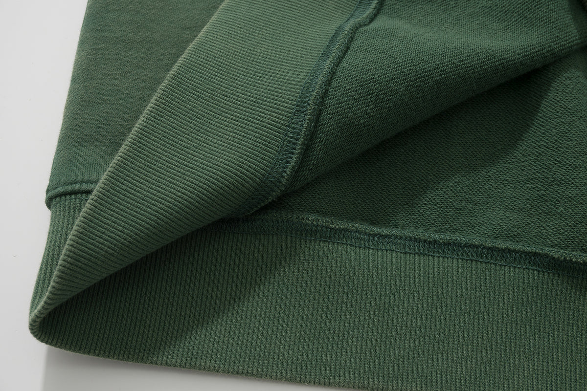 AMULET HEAVY WASHED CREWNECK OLIVE