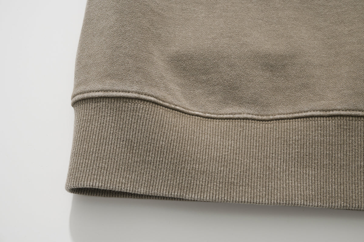 AMULET HEAVY WASHED CREWNECK BEIGE