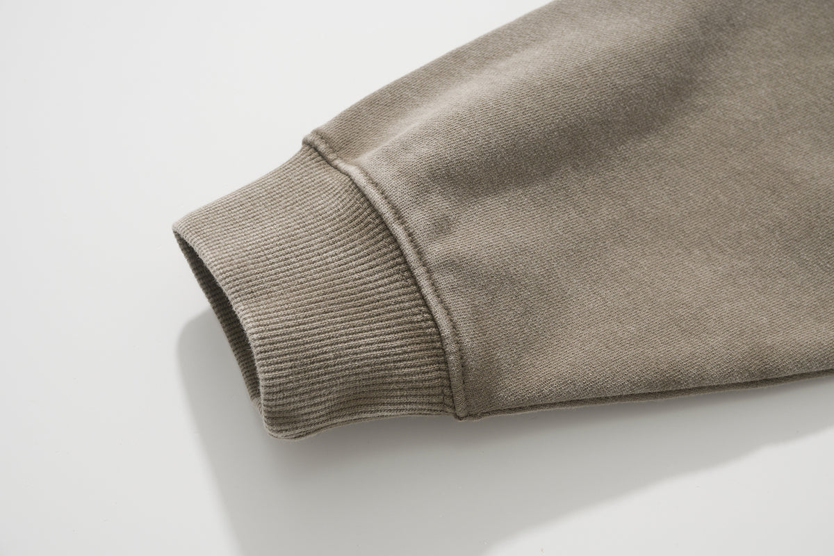 AMULET HEAVY WASHED CREWNECK BEIGE