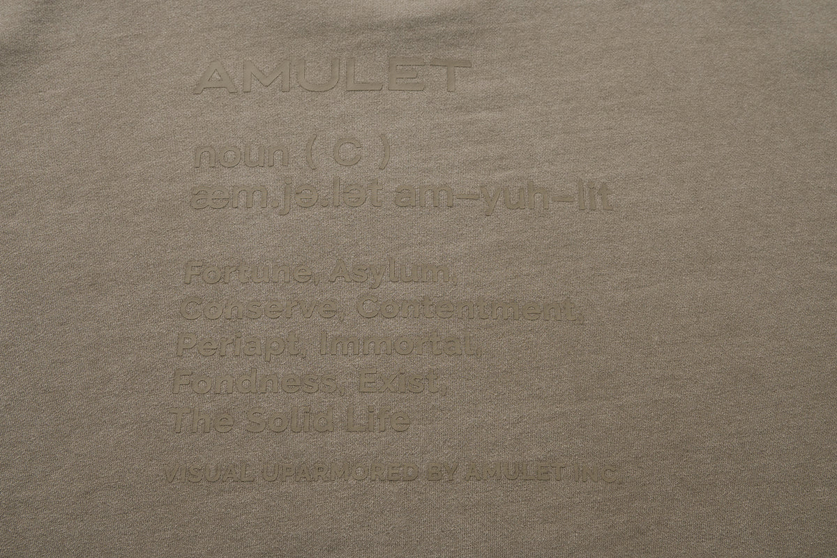 AMULET HEAVY WASHED CREWNECK BEIGE