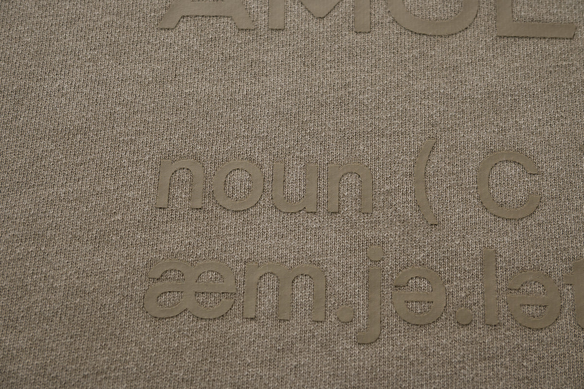 AMULET HEAVY WASHED CREWNECK BEIGE