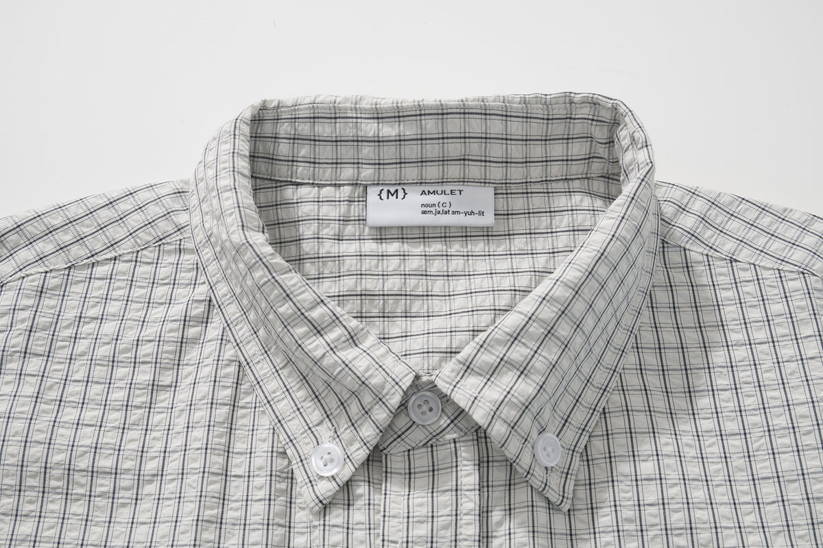 AMULET PLAID SHIRT BEIGE