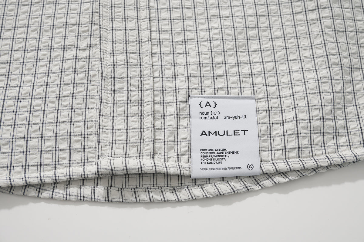 AMULET PLAID SHIRT BEIGE