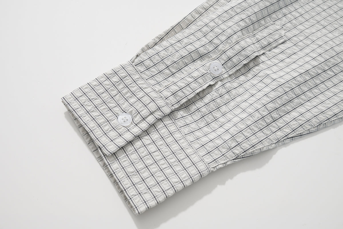 AMULET PLAID SHIRT BEIGE