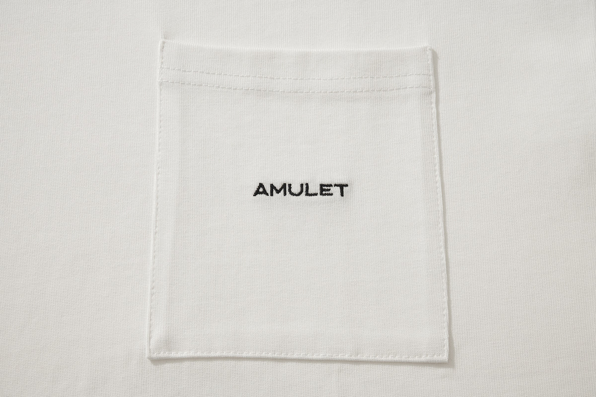AMULET BASIC POCKET TEE WHITE