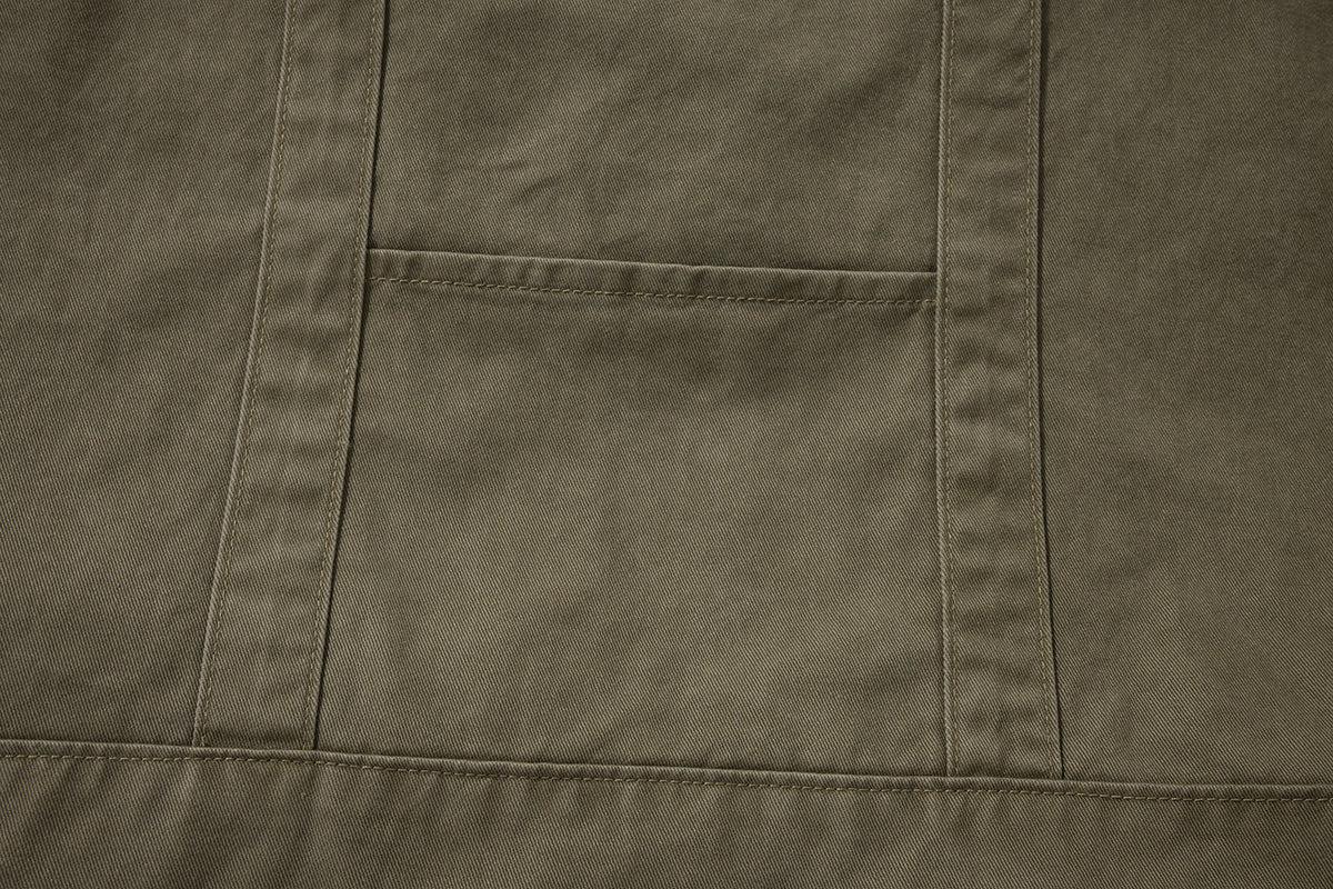 AMULET WASHED TOTE BAG / OLIVE