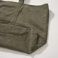 AMULET WASHED TOTE BAG / BROWN