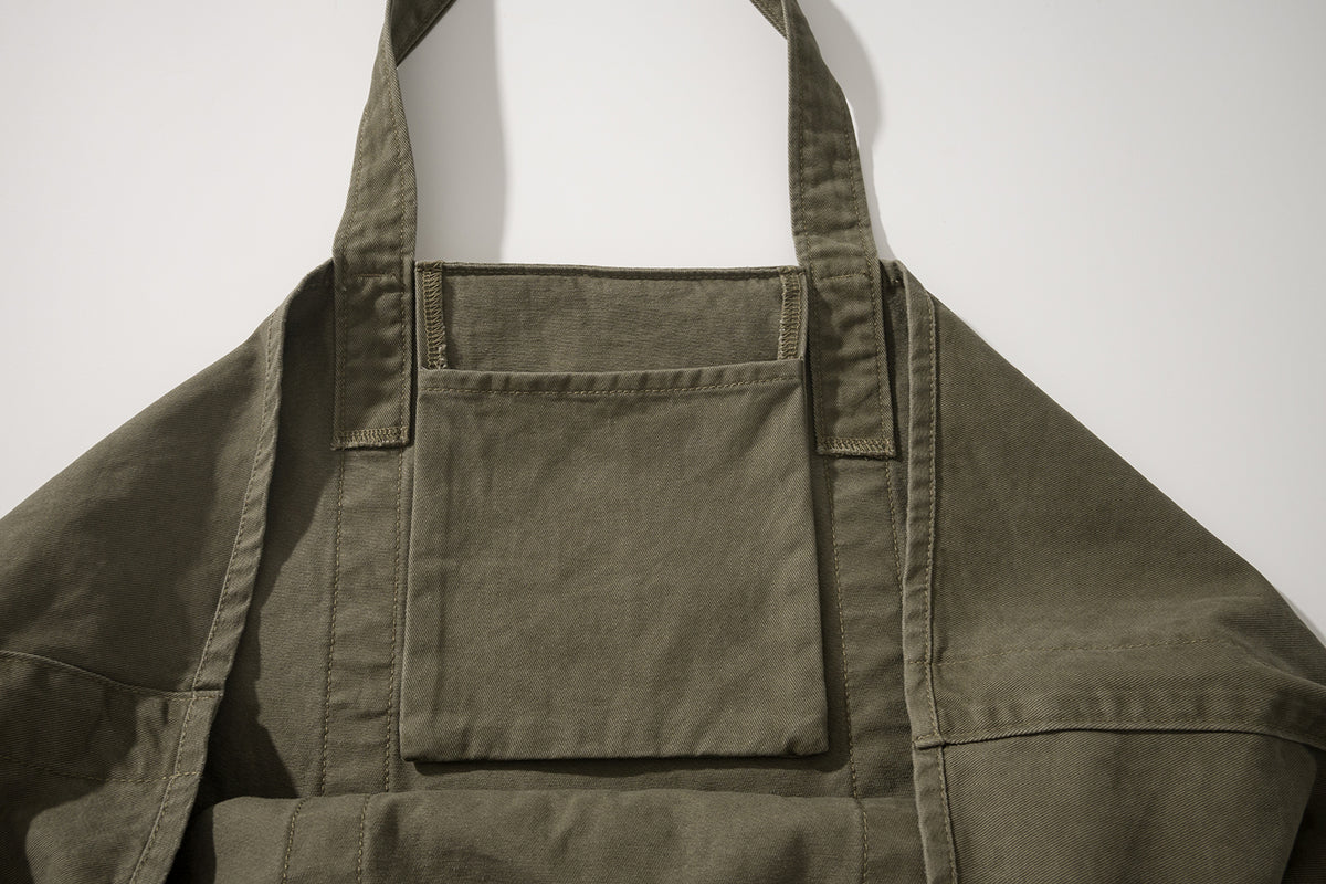 AMULET WASHED TOTE BAG / GREY