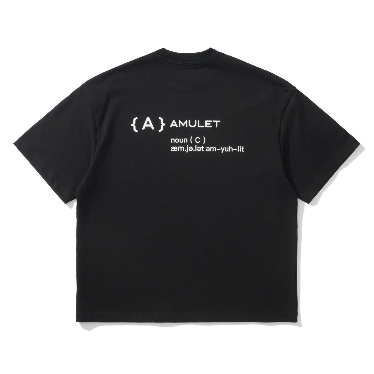 AMULET BASIC {A} TEE / BLACK