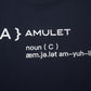 AMULET BASIC {A} TEE / BLACK