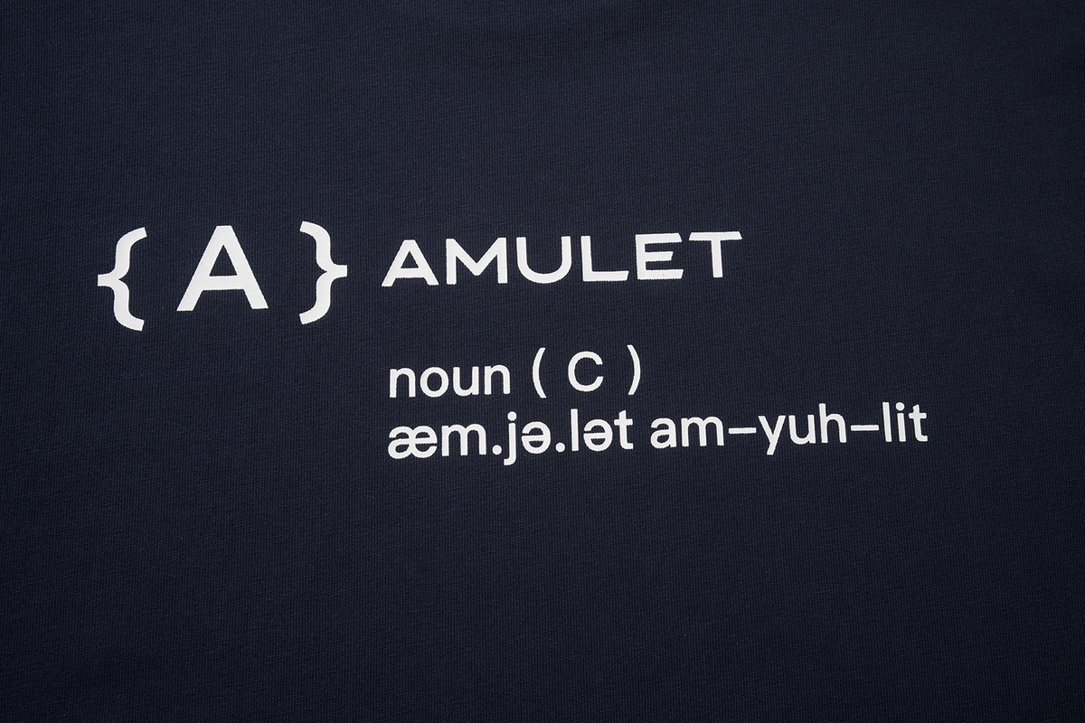 AMULET BASIC {A} TEE / BLACK