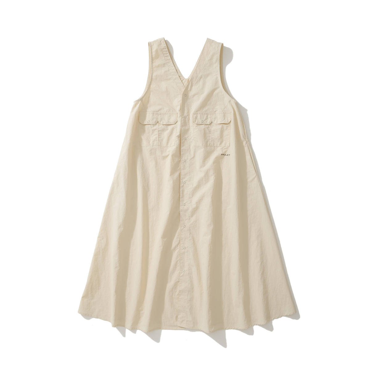 AMULET TECH POCKET DRESS WHITE