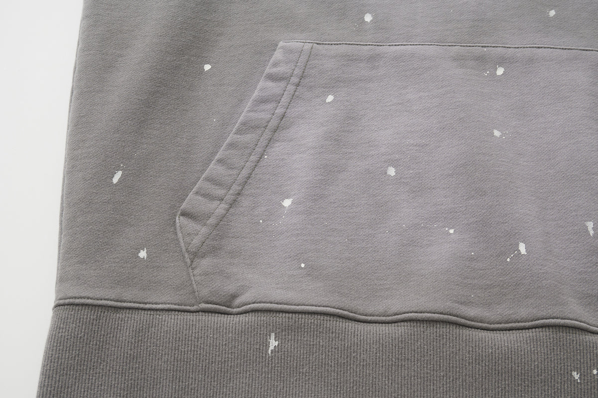 AMULET HEAVY WASHED HOODIE LT GREY