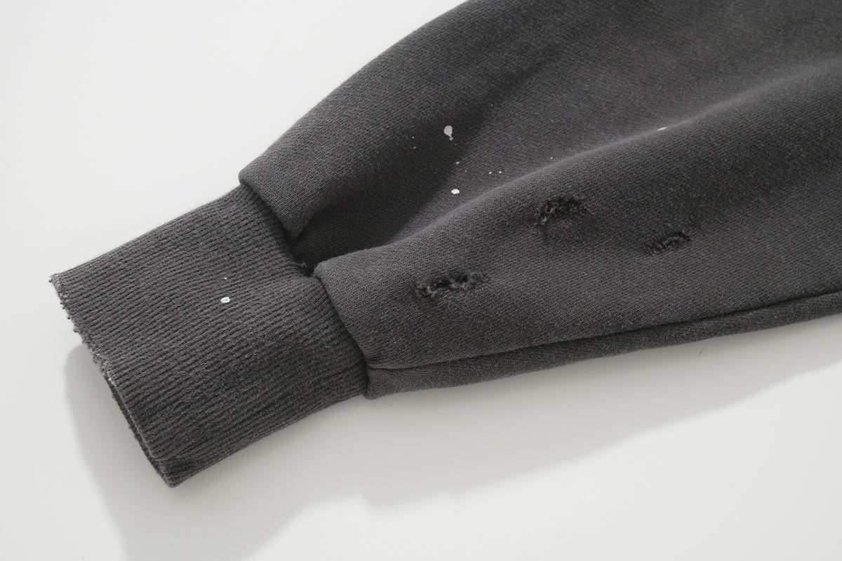 AMULET HEAVY WASHED HOODIE GREY
