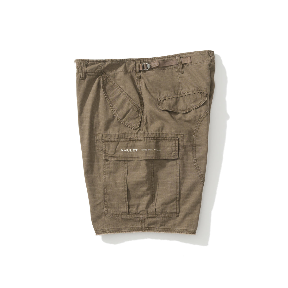 AMULET WASHED CARGO SHORTS BROWN