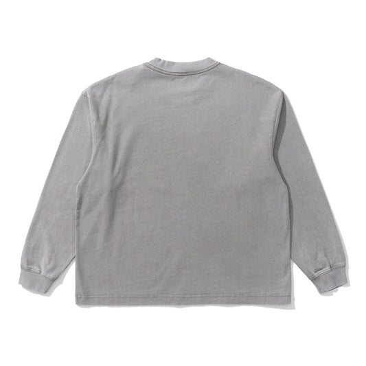 AMULET ESSENTIAL TEE LS / WASHED LT GREY