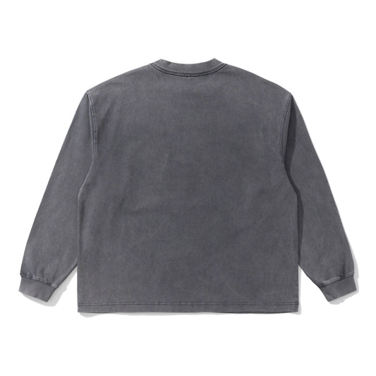 AMULET ESSENTIAL TEE LS / WASHED GREY
