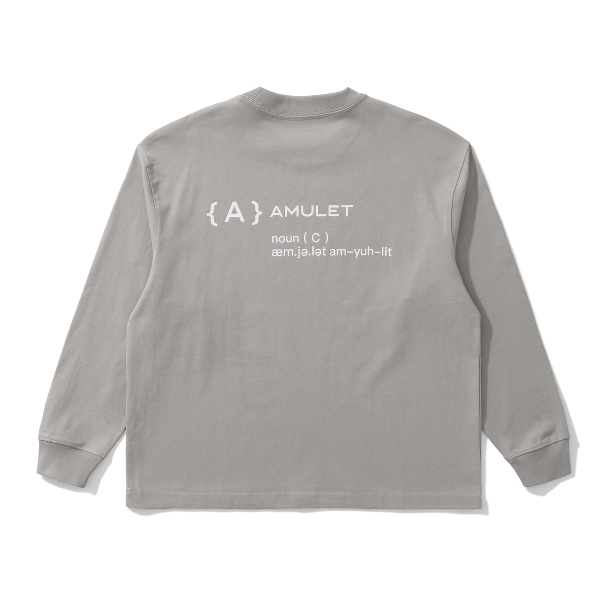 AMULET BASIC TEE LS / LT GREY