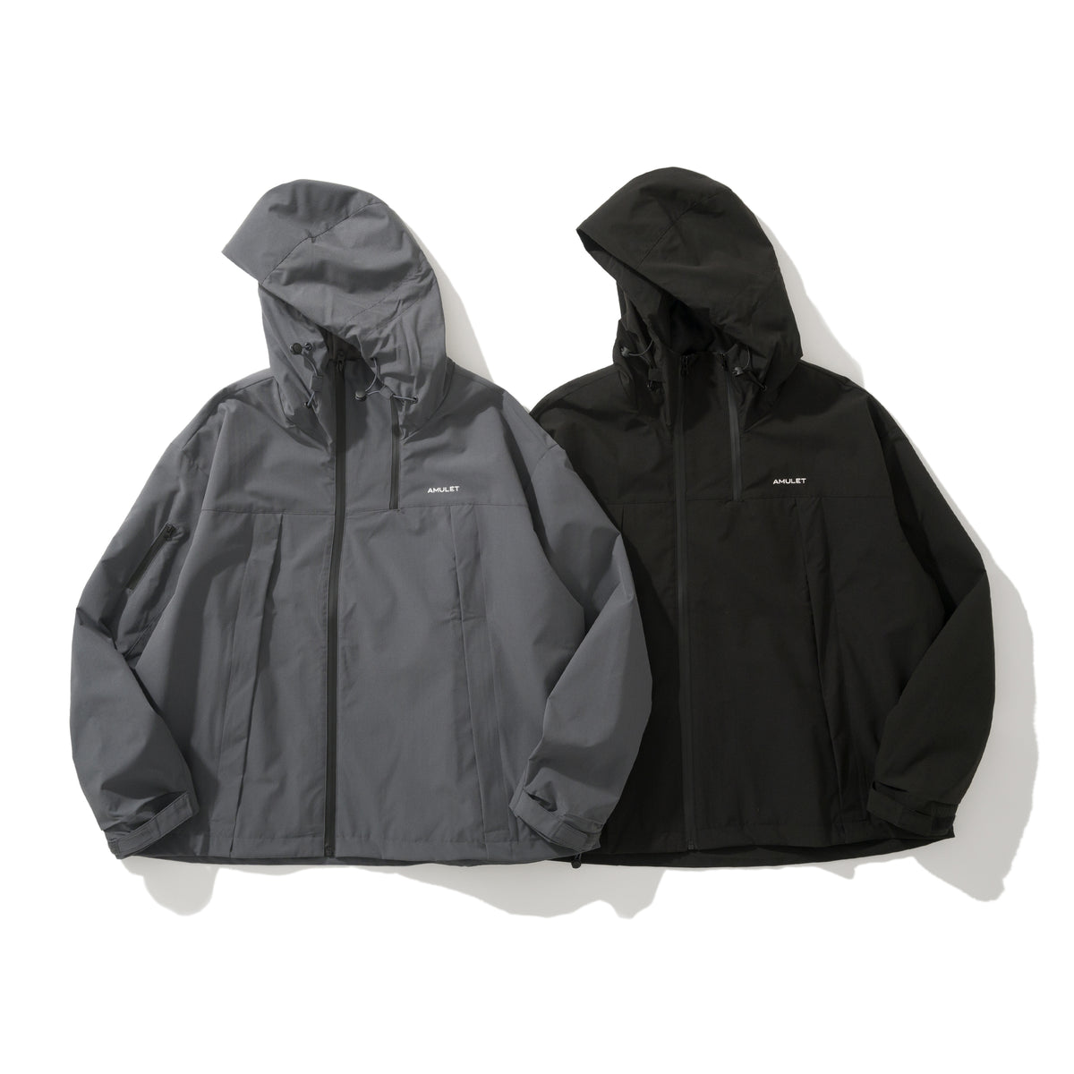 AMULET WINDBREAKER JACKET BLACK