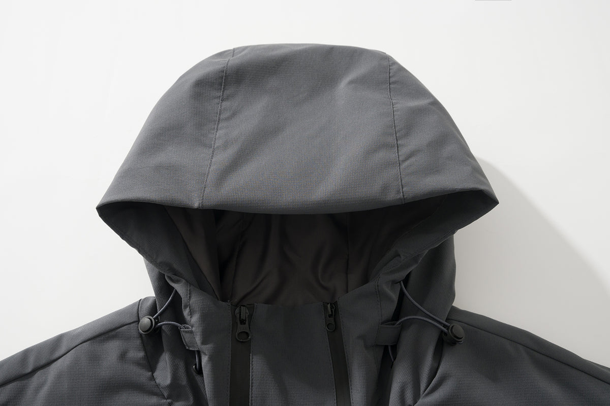 AMULET WINDBREAKER JACKET BLACK