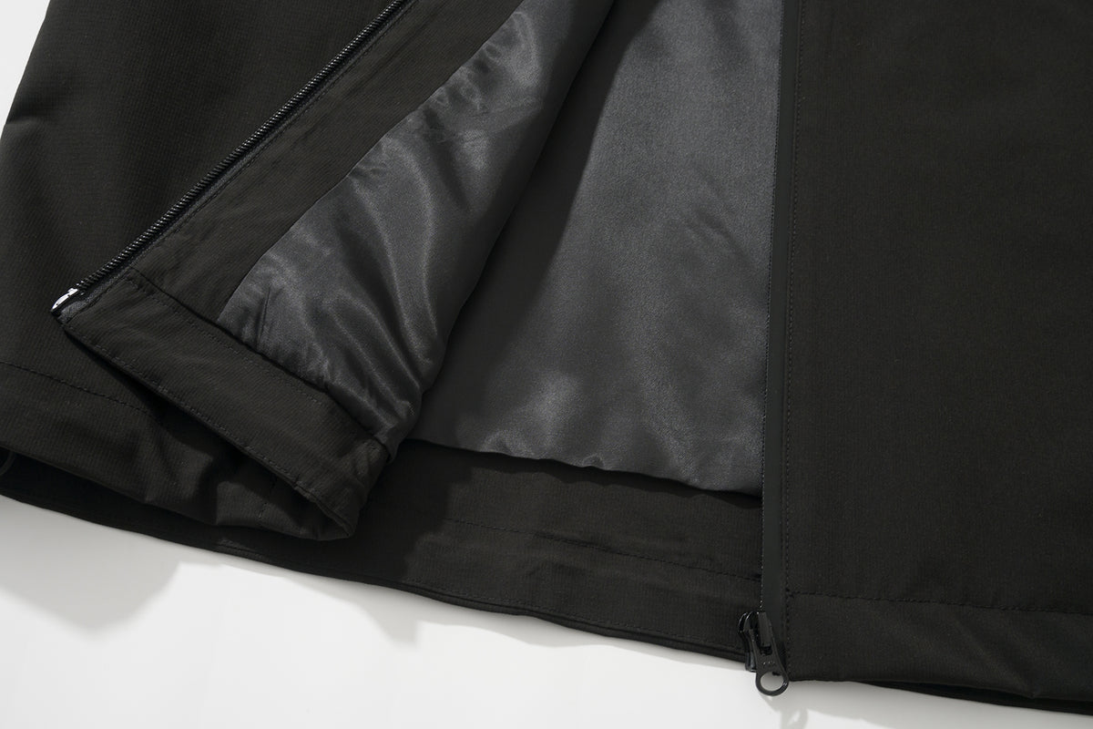 AMULET WINDBREAKER JACKET BLACK