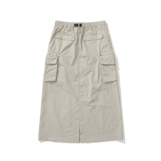 AMULET ZIPPER POCKET SKIRT LT GREY