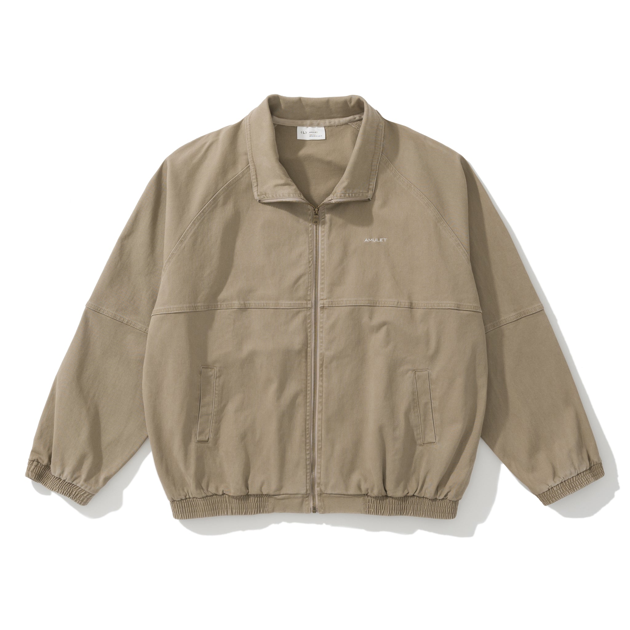 AMULEL TRAINING JACKET WASHED BEIGE