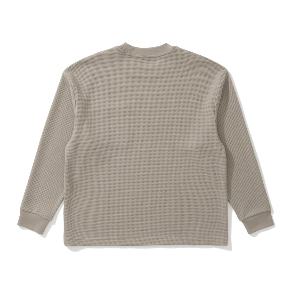 AMULET WAFFLE POCKET TEE LS BEIGE