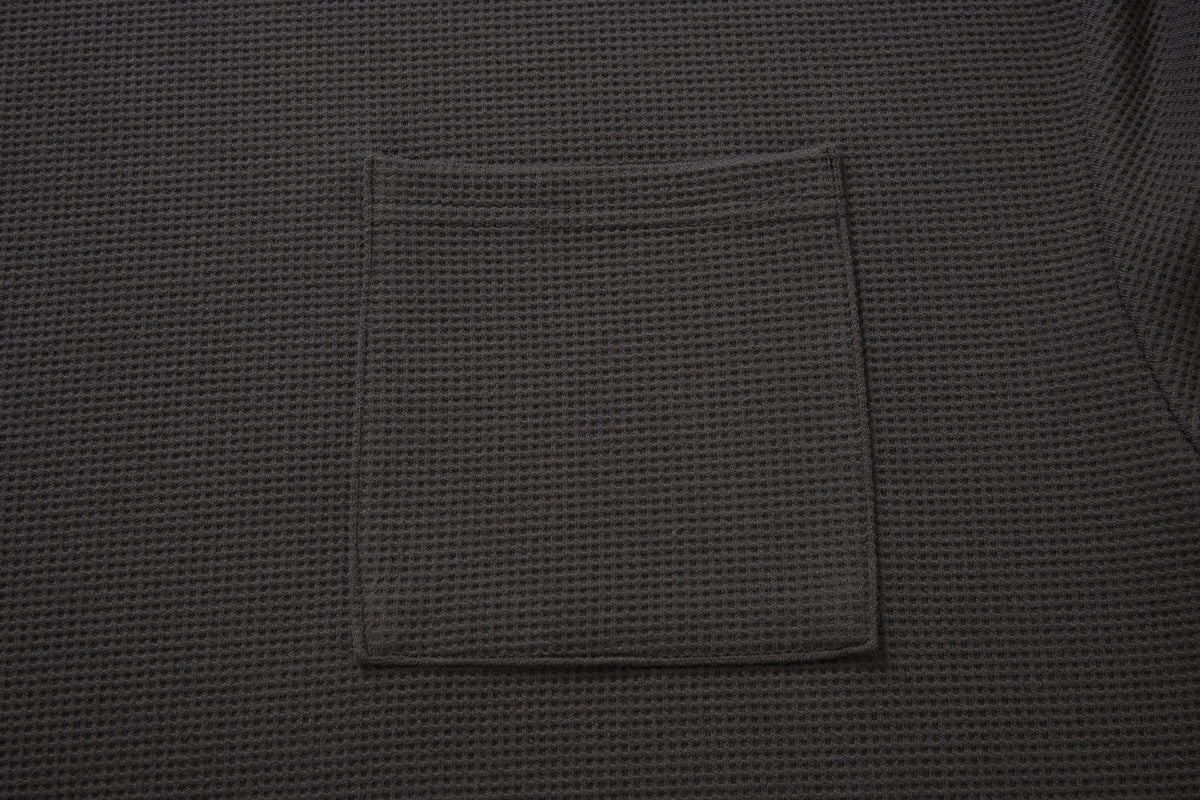 AMULET WAFFLE POCKET TEE LS BEIGE
