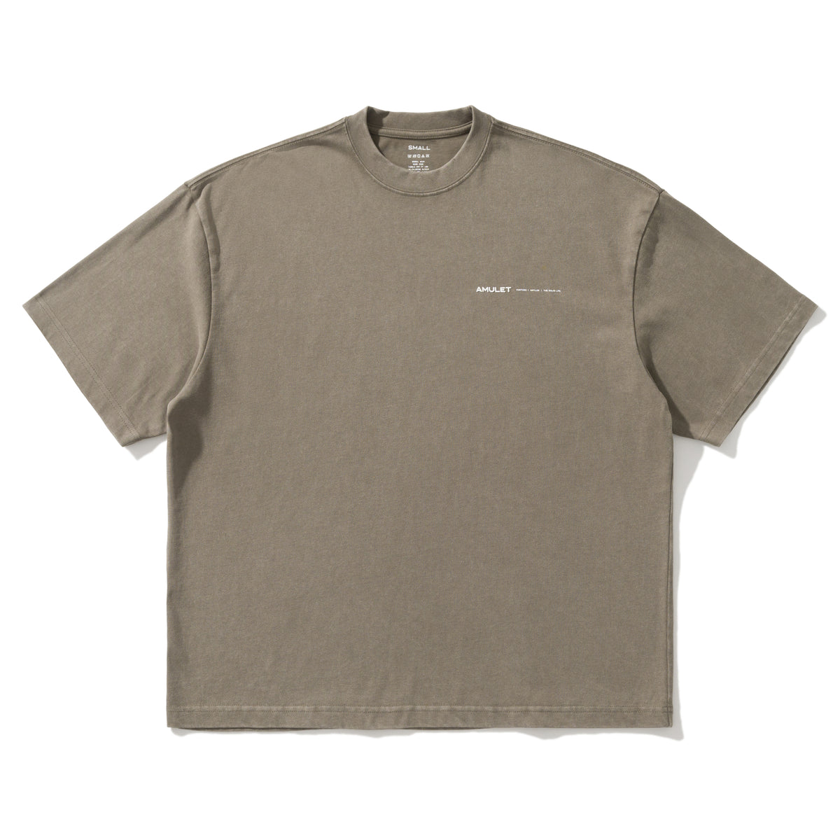 AMULET BASIC WASHED TEE GREY