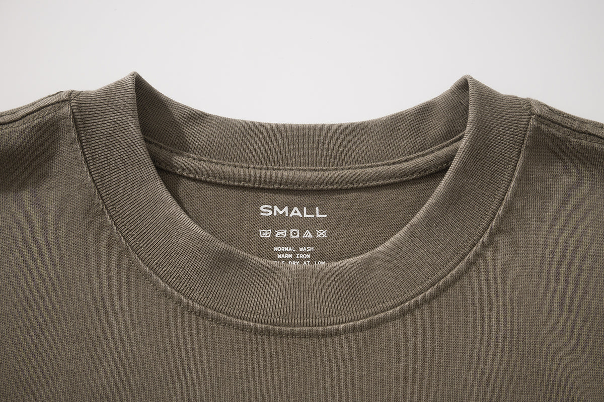 AMULET BASIC WASHED TEE GREY