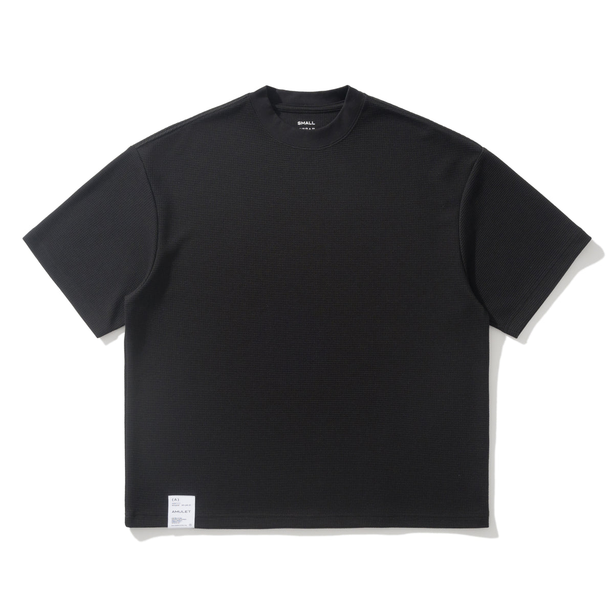 AMULET WAFFLE TEE BLACK