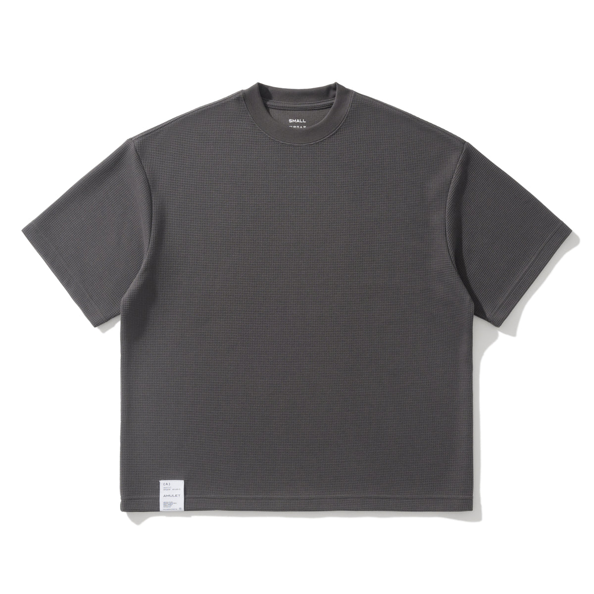 AMULET WAFFLE TEE BLACK