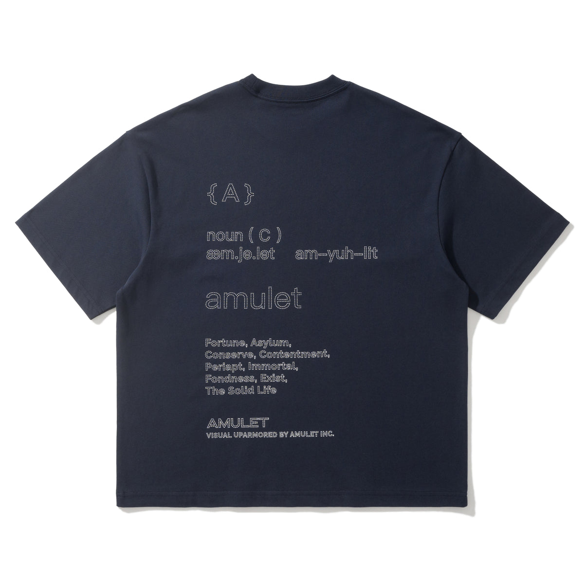 AMULET INGREDIENT TEE / NAVY