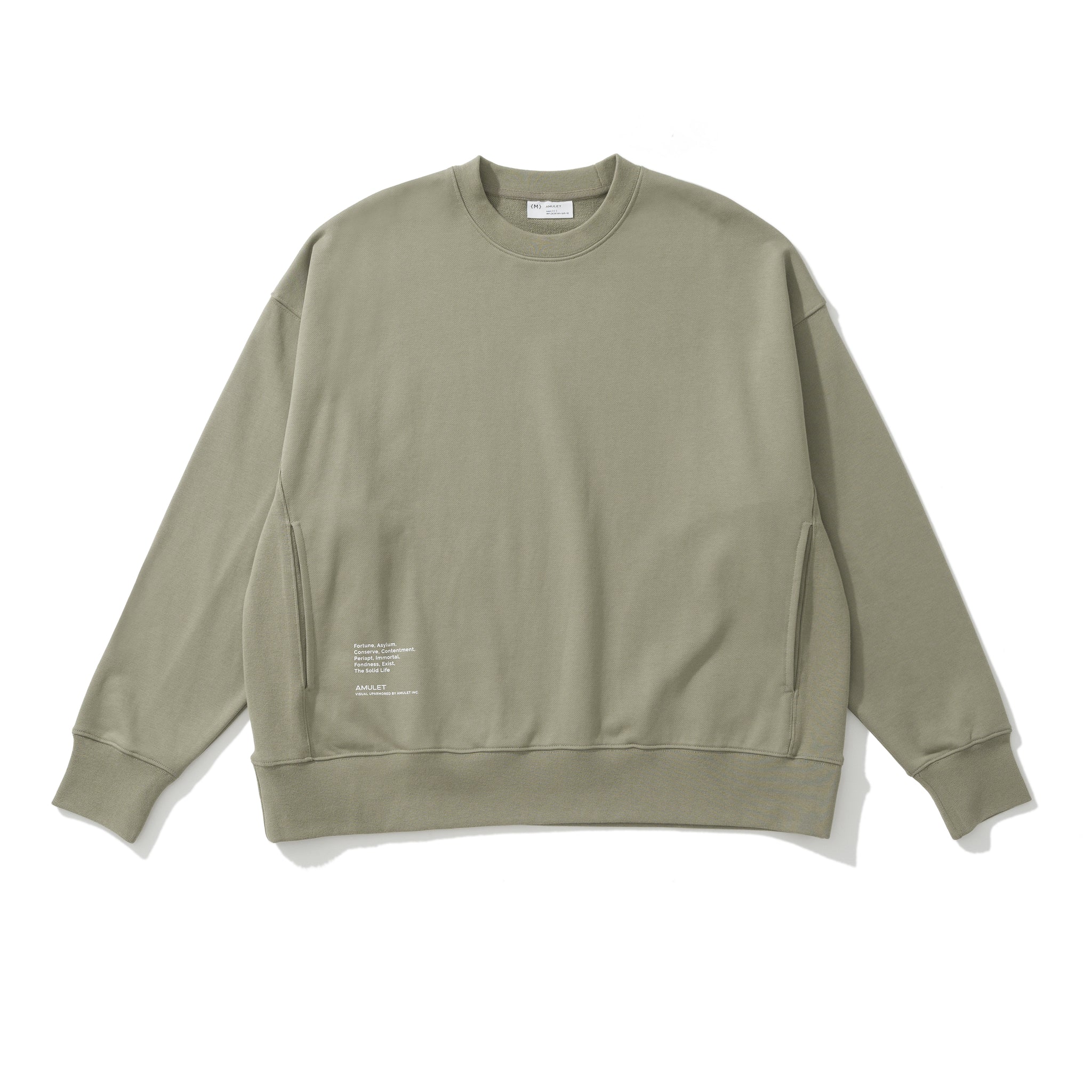 AMULET HEAVY CREWNECK OLIVE